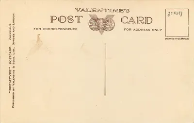 Chiesa di St Brelades, Jersey — vista del cimitero — Valentine's Postcard Ltd, n° 38582 — Verso