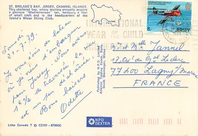 St. Brelade's Bay — Jersey, Wyspy Kanalskie — Wydane przez NPO Dexter — Rewers