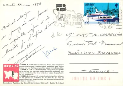 St. Helier, Jersey — port z jachtami i ferry — wydawca John Hinde Limited — Rewers
