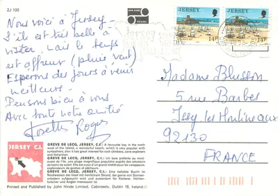 Greve de Lecq — Jersey — wydawca John Hinde Limited, nr 2J 100 — Rewers
