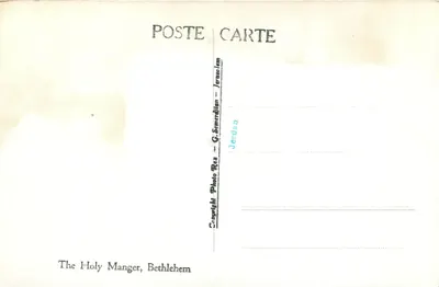 Święty Karmel — Betlejem — G. Semerdjian — Rewers
