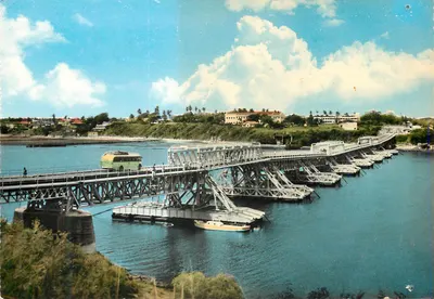 Bilhete postal moderno Pont de Nyali Mombasa