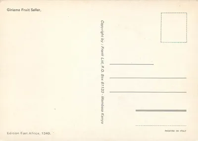 Sprzedawca owoców — Kenia — Frank Ltd. — Rewers