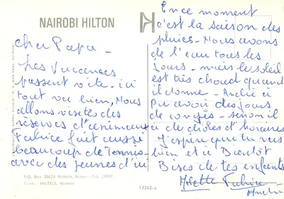 Hilton de Nairobi — Temporada das chuvas — editor Sapra Studio — Verso