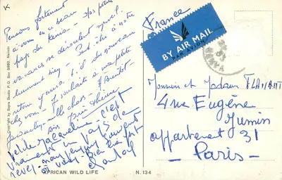 Słoń afrykański — Sapa Studio — N. 134 — Rewers