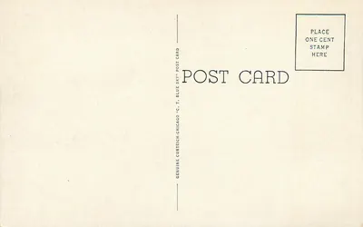 Biblioteca Carnegie, Oberlin College — Oberlin, Ohio — editor C.T. Blue Sky, n° 1A240 — Verso