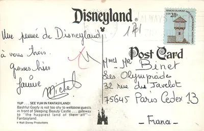 Goofy — Disneyland — Disneyland — Verso