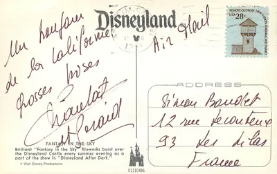 Disneyland — Fantasia no céu — Disneyland — Verso