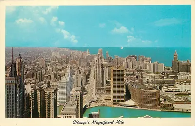A Magnificent Mile de Chicago — vista aérea — Aero Distributing Co., Inc.