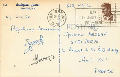 Rockefeller Center — Nowy Jork, N.Y. — wydawca Acclaim Card Company, nr #68 — Rewers