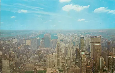 Vista aérea de Nova York — Empire State Building e Central Park — Dexter Press, Inc. n° DT-75420-B