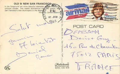 Victorians w San Francisco — widok miasta — Plastichrome by Colourpicture — Rewers