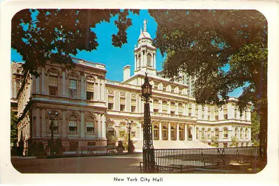New York City Hall — vista arquitetônica — editor não visível