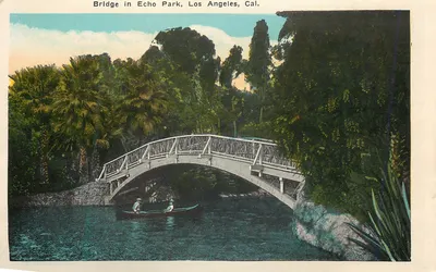 Ponte no parque Echo — Los Angeles, Cal. — editor não visível