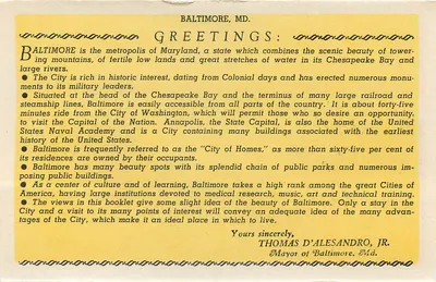 Konserywium w ogrodzie Róży, Druid Hill Park, Baltimore, Md. — wydawca nie widoczny, numer seryjny nie widoczny — Rewers