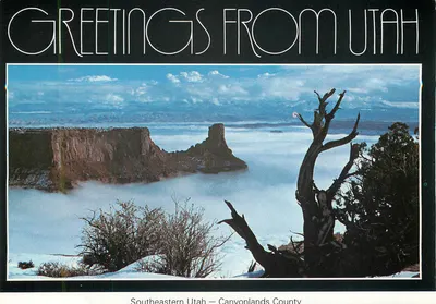 Dead Horse Point State Park — Canyonlands Country — 19 View Deluxe Folder — Verso
