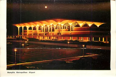 Memphis Metropolitan Airport — vista noturna — editor desconhecido