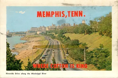 Memphis Metropolitan Airport — vista noturna — editor desconhecido — Verso