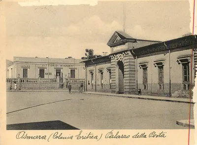 Asmara (Colônia Eritreia) - Edifício da Correios - Editor A. A. e F. Cicero