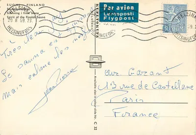 Sauna na Finlândia — Espírito do Sauna Finlandês — editor C 32 — Verso