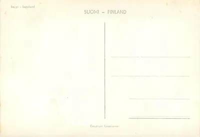 Rennes na neve — Laponia — editor Ovaskainen — Verso