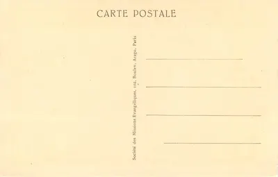 Gabon — La lezione di calcolo — Société des Missions Évangéliques, Paris — Verso