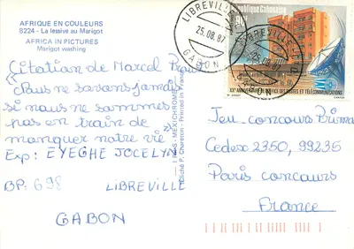 A lavanderia no Marigot — Gabon — editor IRIS — Verso