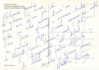 Hans Cottage — Hotel nad jeziorem krokodyli — Smoop Cards, nr 7017 — Rewers