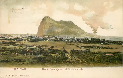 Gibraltar — Rocha da cadeira da Rainha da Espanha — V. B. Cumbo, Gibraltar