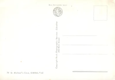 Jaskinia św. Michała, Gibraltar — Rock Photographic Service, n°79 — Rewers