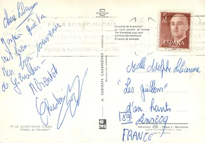 Algeciras — Peñón de Gibraltar — Edição Subirats Casanovas, n° 42 — Verso