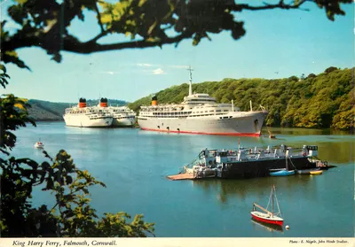 King Harry Ferry, Falmouth, Cornwall — Foto E. Nägele, John Hinde Studios