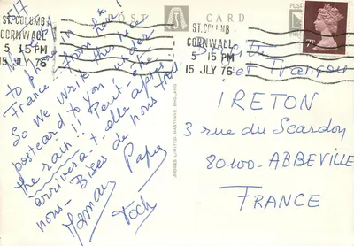 Widok Trenarren — St. Austell — widok wybrzeża Cornwalii — wydawca C 3412X — Rewers