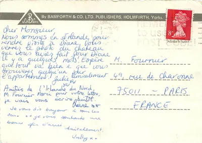 Zamek Dunluce, Portrush — wydawca BAMFORTH & CO. LTD. n° RT.321 — Rewers
