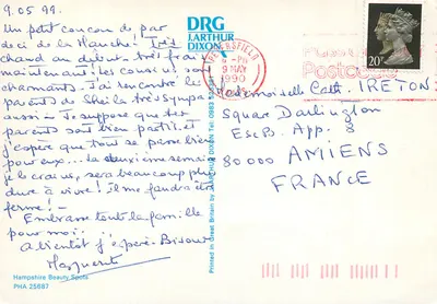 Hampshire — belezas locais — J. Arthur Dixon, n° PHA 25687 — Verso