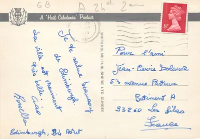 Edimburgo - O Castelo — Whiteholme Publishers Ltd, n° 21949 — Verso