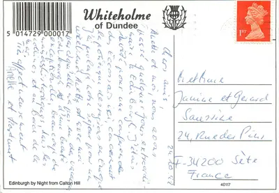 Edimburgo — Capital da Escócia — Whiteholme de Dundee — Verso