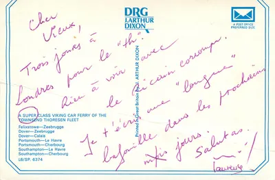 Ferry Townsend Thoresen — Super Class Viking — DRG Arthur Dixon — Verso