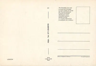 Londyn — dzień i noc — FISA I.G. nr 81 — Rewers