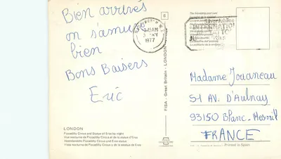 Piccadilly Circus — noite — FISA - Grã-Bretanha, n°6 — Verso