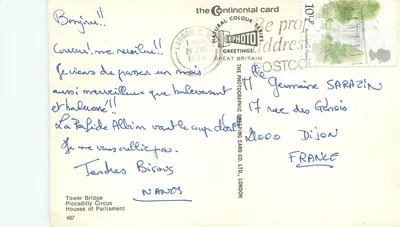 Londen 's Nachts — De Continentale Ansichtkaart — n°487 — Achterkant