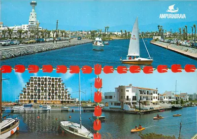 Ampuriabrava — Canal de entrada e zonas residenciais — AMPURIABRAVA