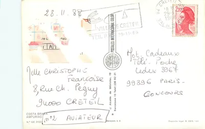 Rzymskie ruiny w Ampurias — Costa Brava — wydawca Vercicom, S.A., nr GE 3102 — Rewers