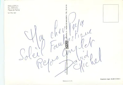 El Arenal - Mallorca — Bilhete postal antigo n° PM 797, editor Werticrum S.A. — Verso