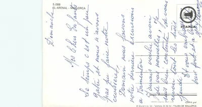 El Arenal - Majorka — widok portu z jachtami — ICARIA graf, nr 5.088 — Rewers