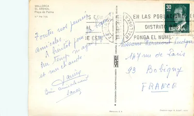 Plaża w Palma — Wyspa Majorca — wydawca Werticrom, nr PM 706 — Rewers
