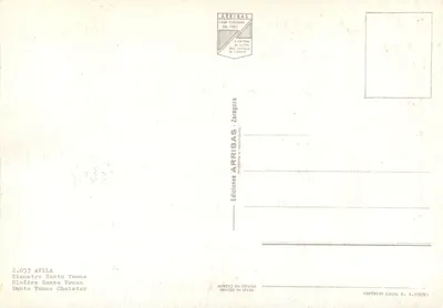 Kloster Santo Tomás — Ávila — Wydawnictwo Arribas, seria 2.037 — Rewers