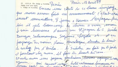 Avila — murawie i Rio Adaja — wydawca Pabibida, nr 24 — Rewers