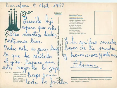 Barcelona — Las Ramblas — Wydawca Escudo de Oro, nr 343 — Rewers