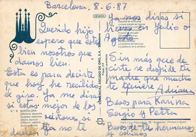 Barcelona — różne aspekty — Comercial Escudo de Oro, S.A. nr 8 — Rewers